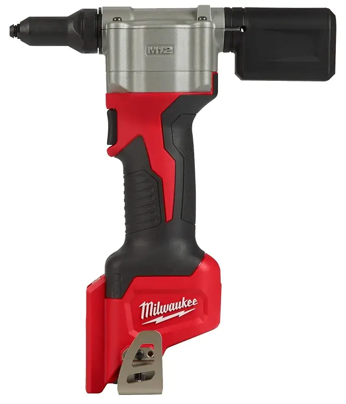Milwaukee 2550-20 Rivet Tool, Tool Only, 12 V, 1.5 Ah, 2000 lb Rivet Setting Force, 0.8 L Stroke