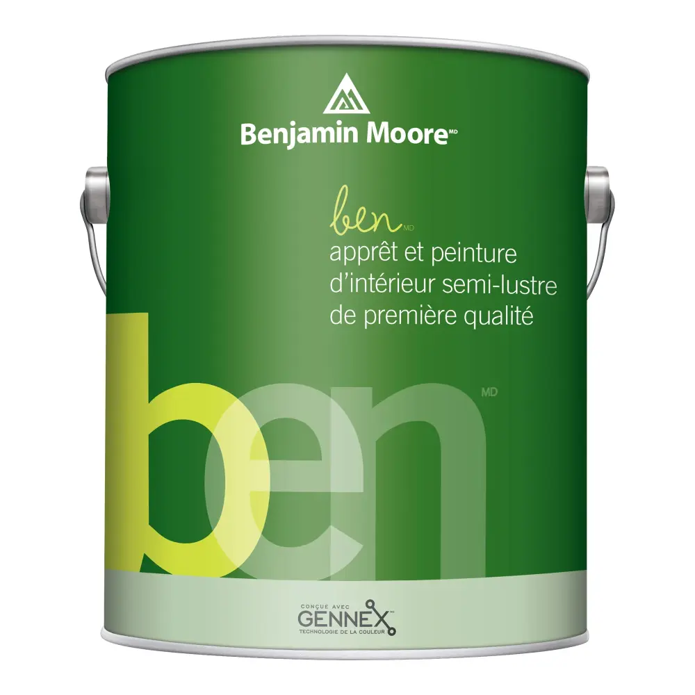 Premium Interior Latex Paint and Primer Semi-Gloss Finish, Base 3, 946 ml