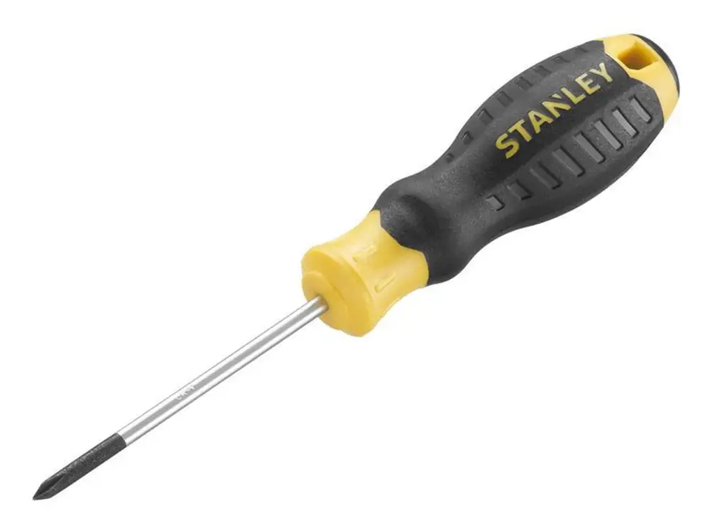 Stanley Hand Tools Cushion Grip Screwdriver Phillips Tip Ph0 X 60Mm Work Light