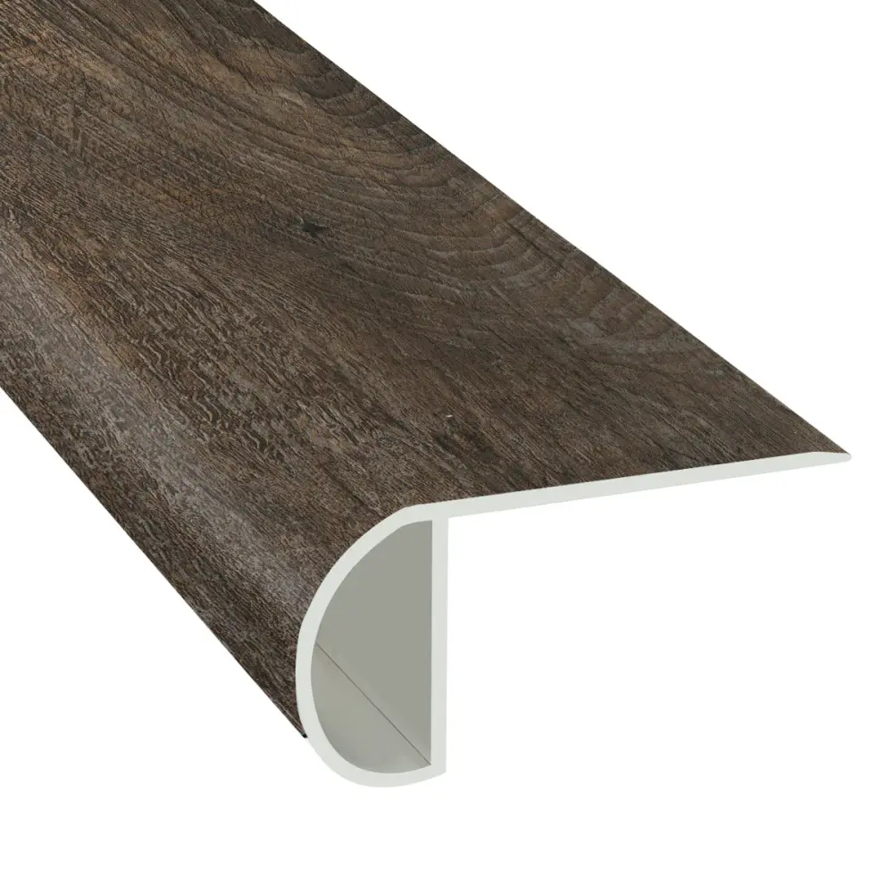 Umber Oak 1.03 . Plush x 2.23 . Width x 94 . Length Vinyl Overlap Stair Nose Molding