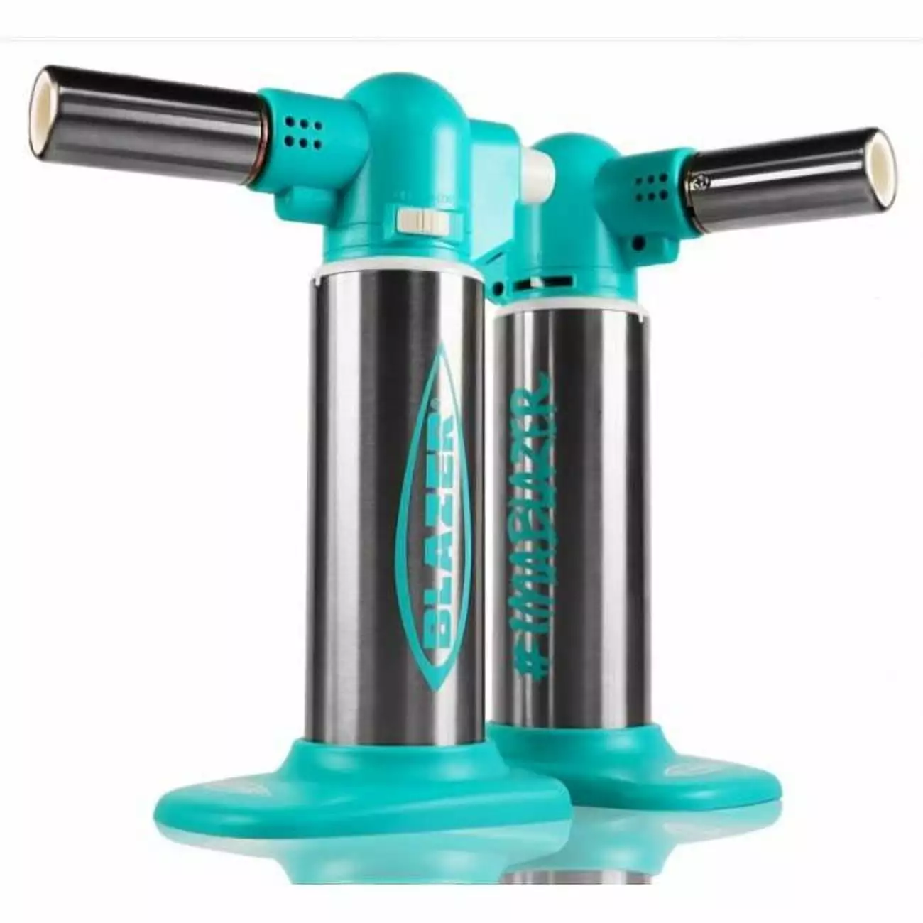 Blazer Products Big Buddy Turbo Torch Teal Stainless Steel Professional Butane Torch