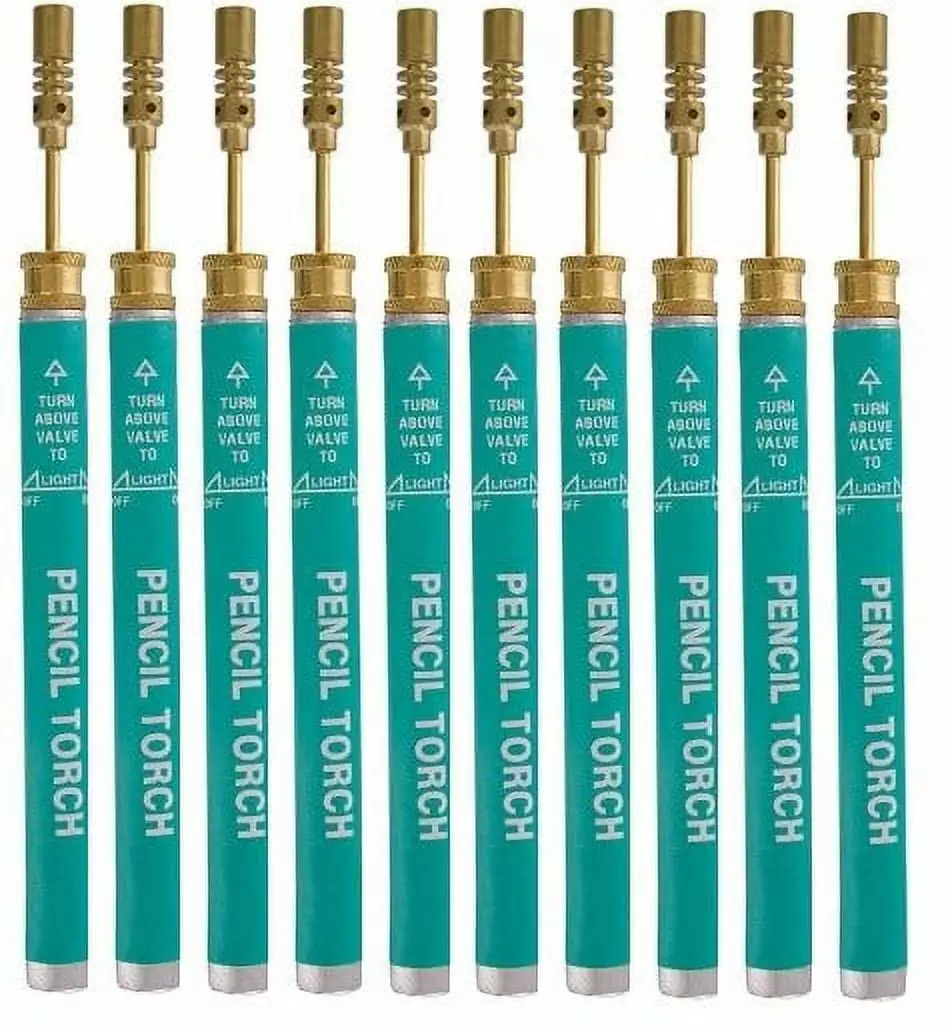 Set 10 Butane Mini Pencil Torches Refillable Welding and Jewelry Repair EDMBG