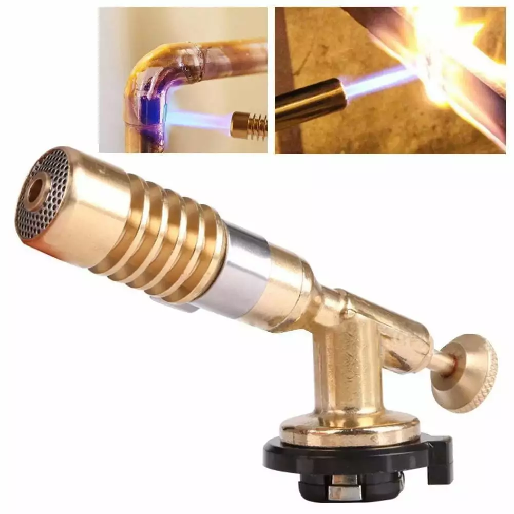 Travel-friendly Gas Torch Flame Gun Blowtorch Outdoor Camping BBQ Welding LS