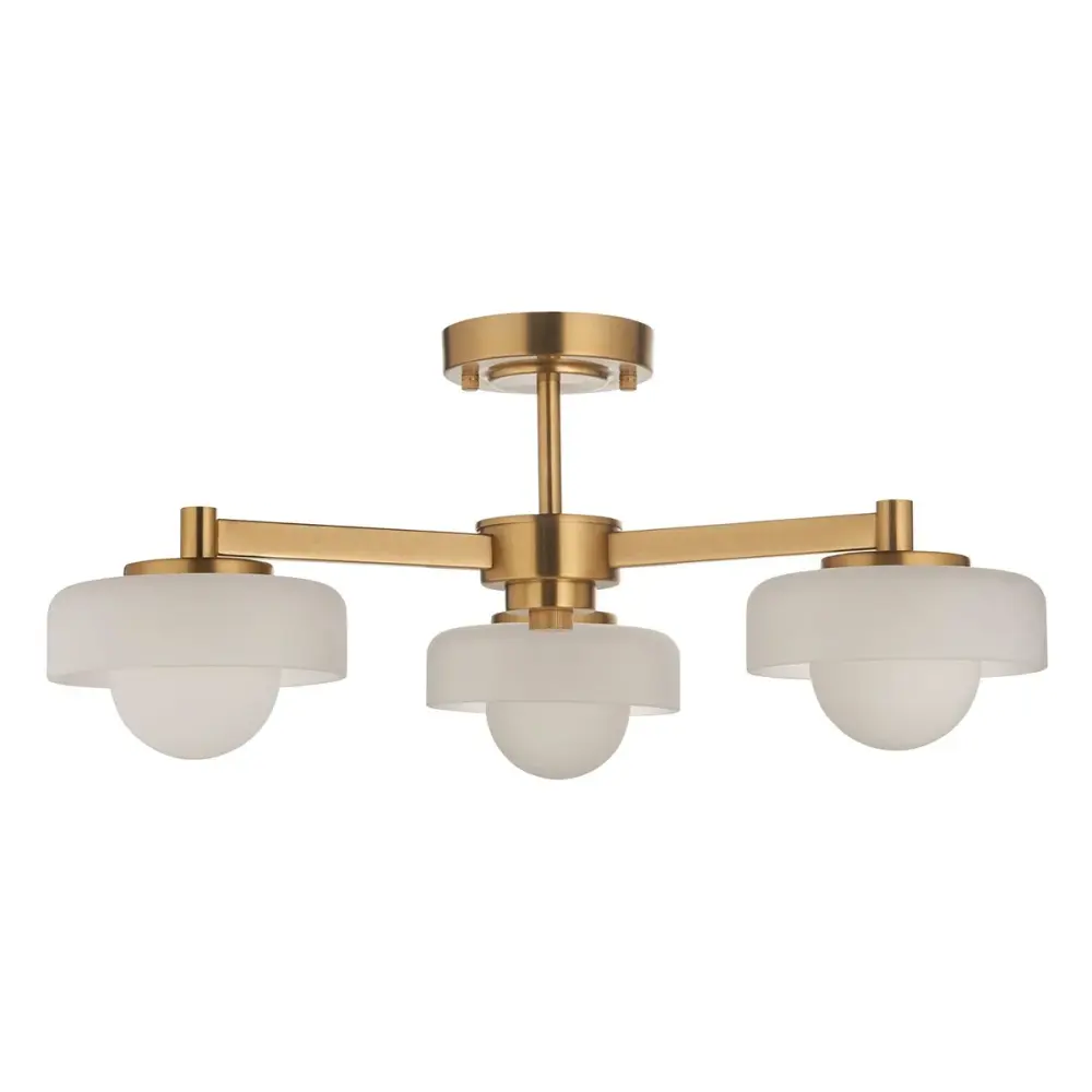 Boss Ceiling Light - Matte Aged Brass
