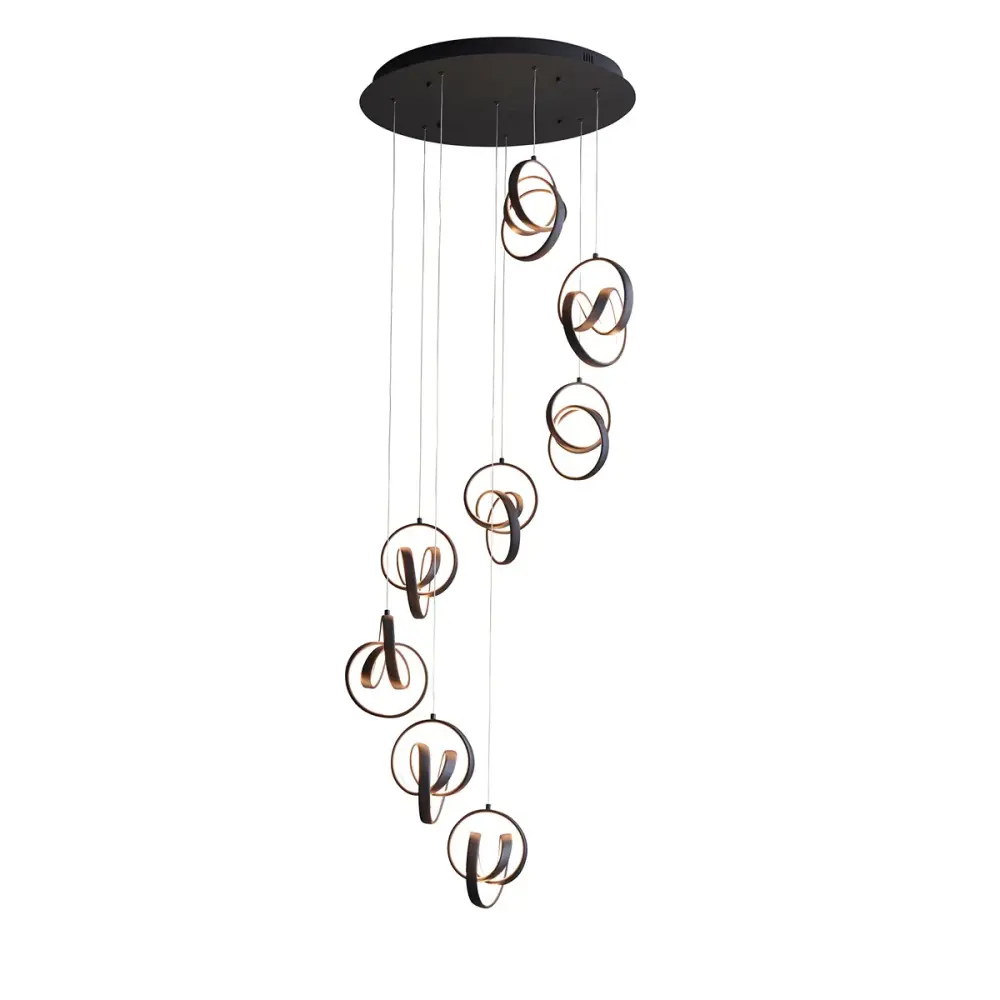 Cosma 8 Pendant Light - Charcoal