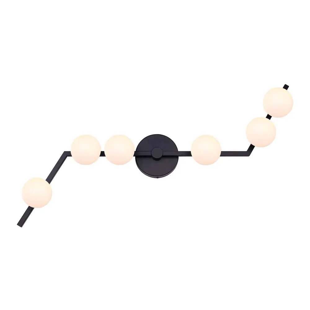 Nylah 6-Light 30 W Integrated LED Track Light, Matte Black