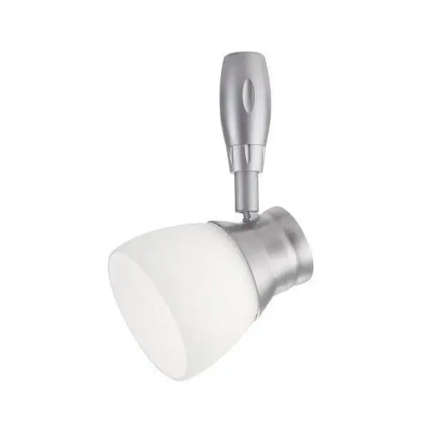 Silver Flex LED Track Head Lighting Frosted Glass Damaged box