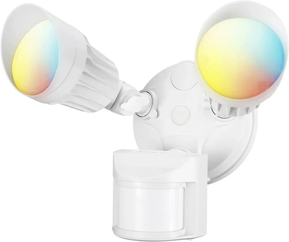 Watchman+ Dual-Heads 25W LED Security Light - Pearl - Adjustable CCT