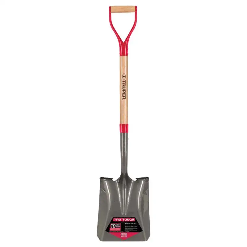 Truper Tru-Tough 41 Inch Steel Square Transfer Shovel Wood Handle Pack 6