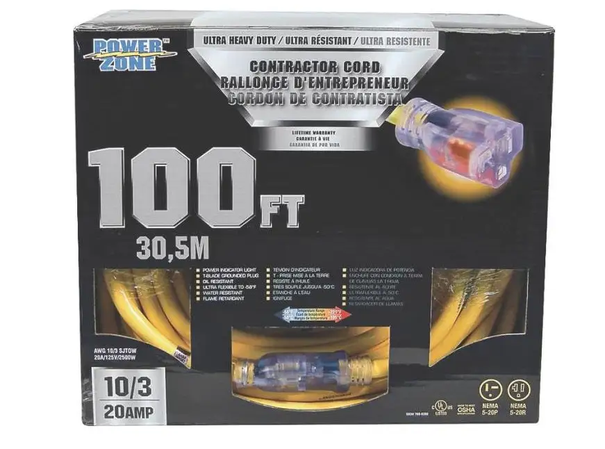 Trouble Light 12 Amp 125V 1500W - Industrial Grade Portable Lighting Power Zone