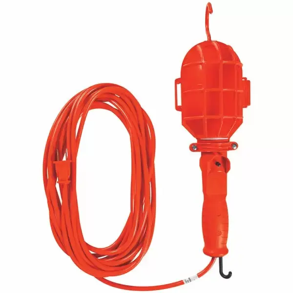 Woods 15-Foot Plastic Cage Trouble Light 18/2 SJTW Cord