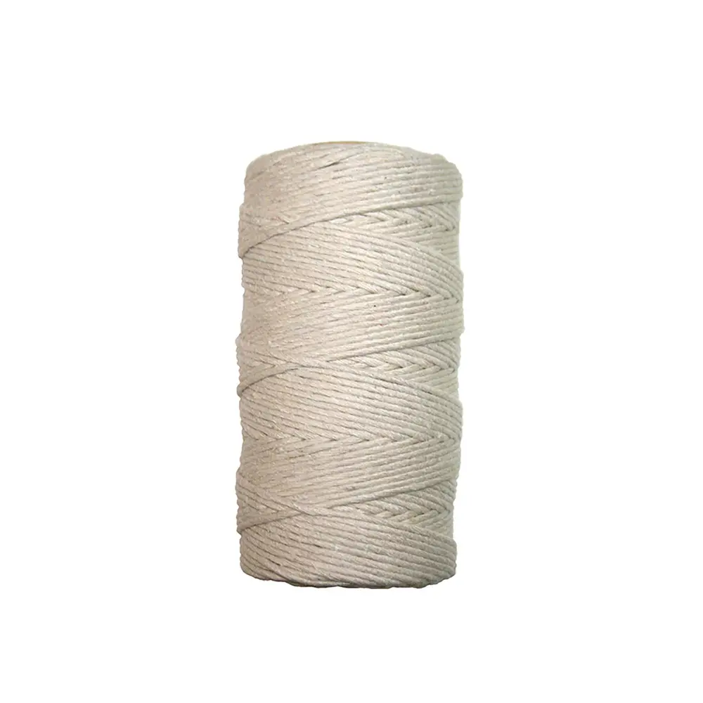 Butcher Twisted Cotton Twine, Fine and alabaster - 400'