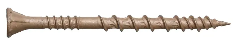 Simpson Strong-Tie DSVT2S Deck Screw, Tan, 2 L, Ribbed Head, T25 Drive, Alloy, 1500/PK