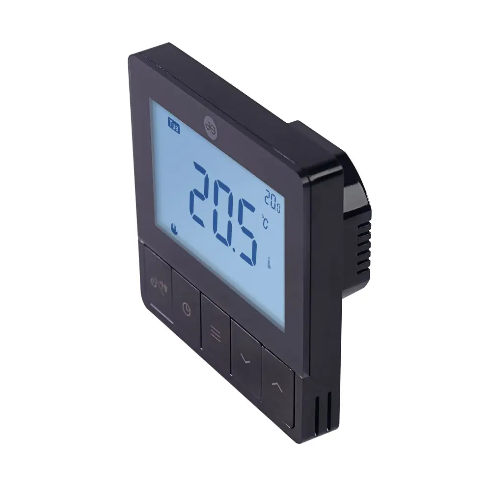 John Guest Speedfit Under Floor Heating 240V Wired Settable Stat - Black JGSTAT4BL