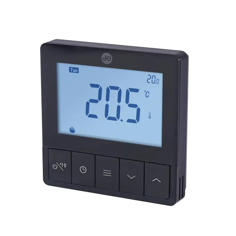 John Guest Speedfit Under Floor Heating Battery Rf Configurable Stat - Black JGSTATRF4BBL | Weatherproof | E26