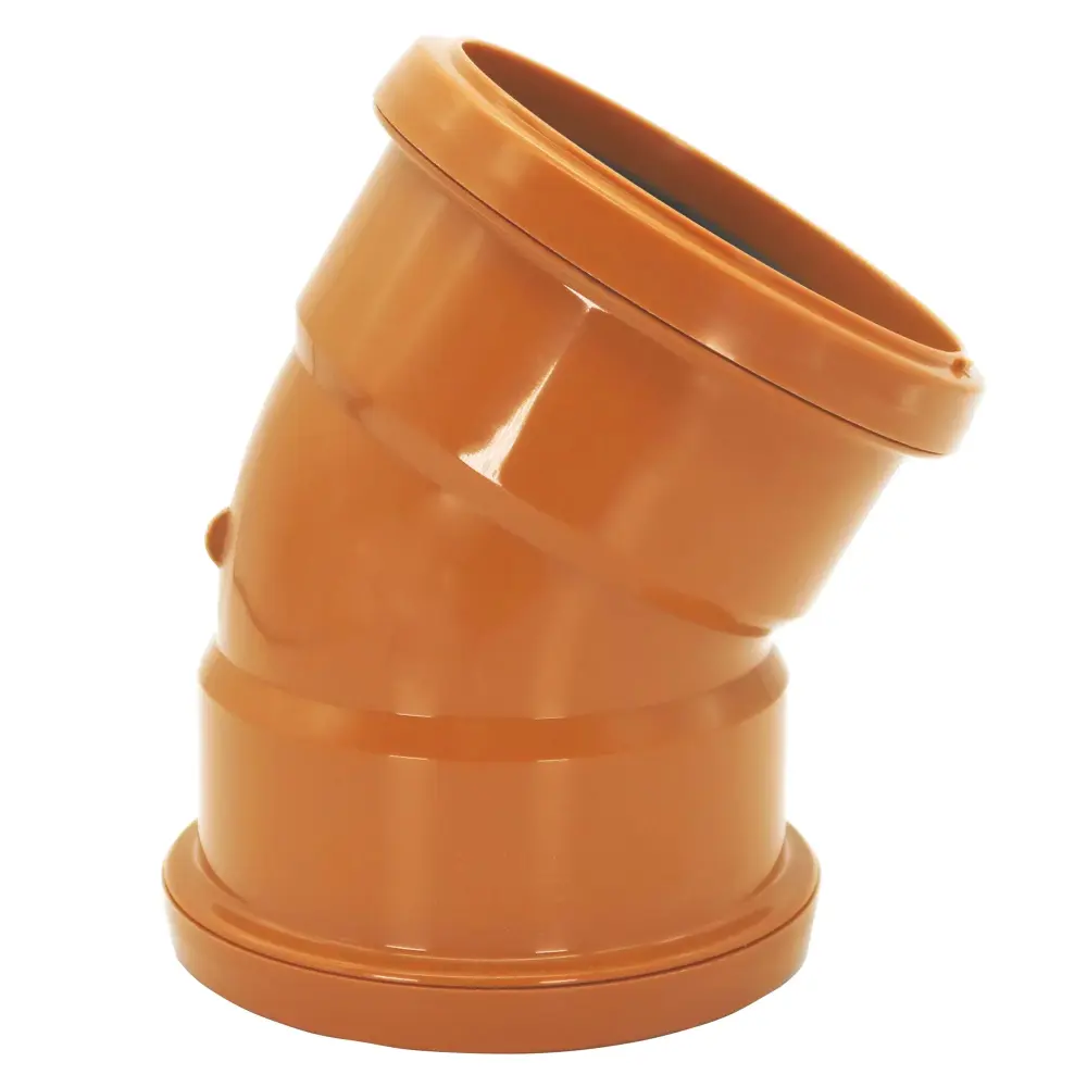 FloPlast Underground Drain 110mm Duplicate Socket 30' Bend