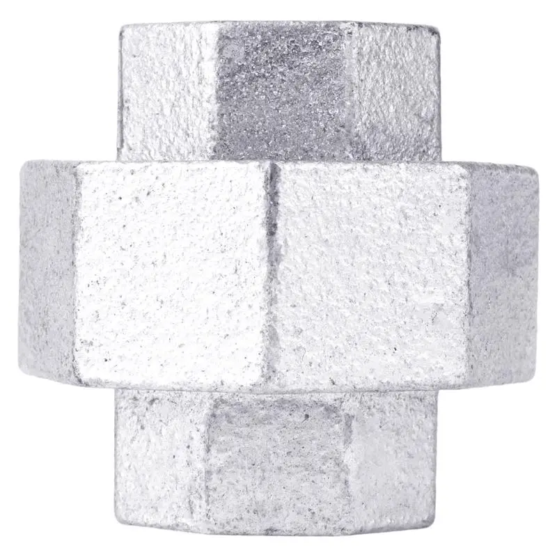 STZ Industries 4 Inch Galvanized Malleable Iron Union Plumbing Connections