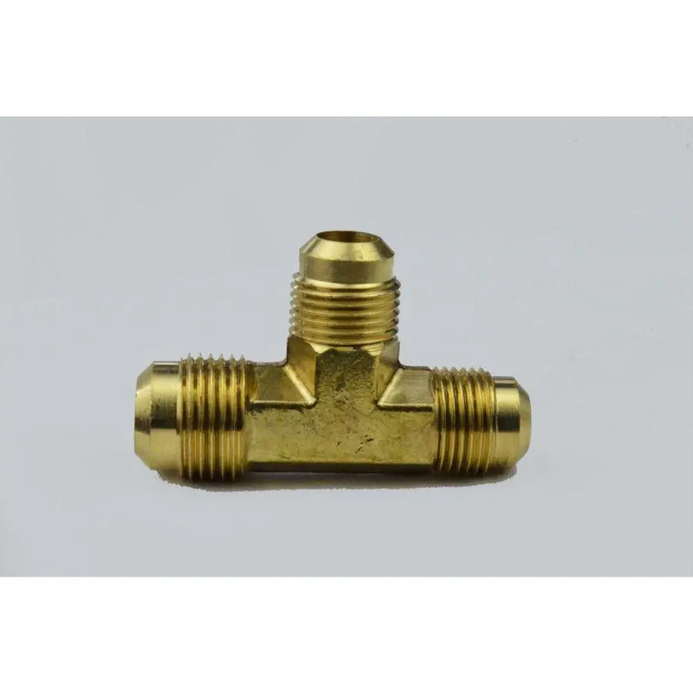 LT2-8810 United Warm alloy 1/2" OD X 1/2" OD X 5/8" OD Brass Flare Tee