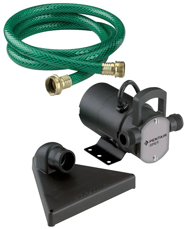 Simer M40P On--go Utility Pump, 115 V, 0.0833 hp, 350 gph, Thermoplastic