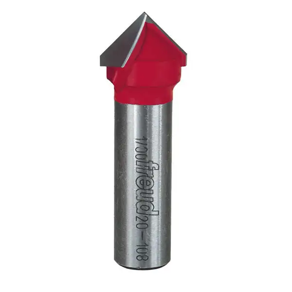 Freud V-Grooving Router Bit 3/4 Inch Dia x 1/2 Inch Carbide Height Decorative Edges