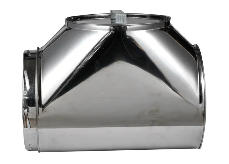 Selkirk Sure Temp 14.75 x 8 x 8 Inch Stainless Steel Vent Tee Cap