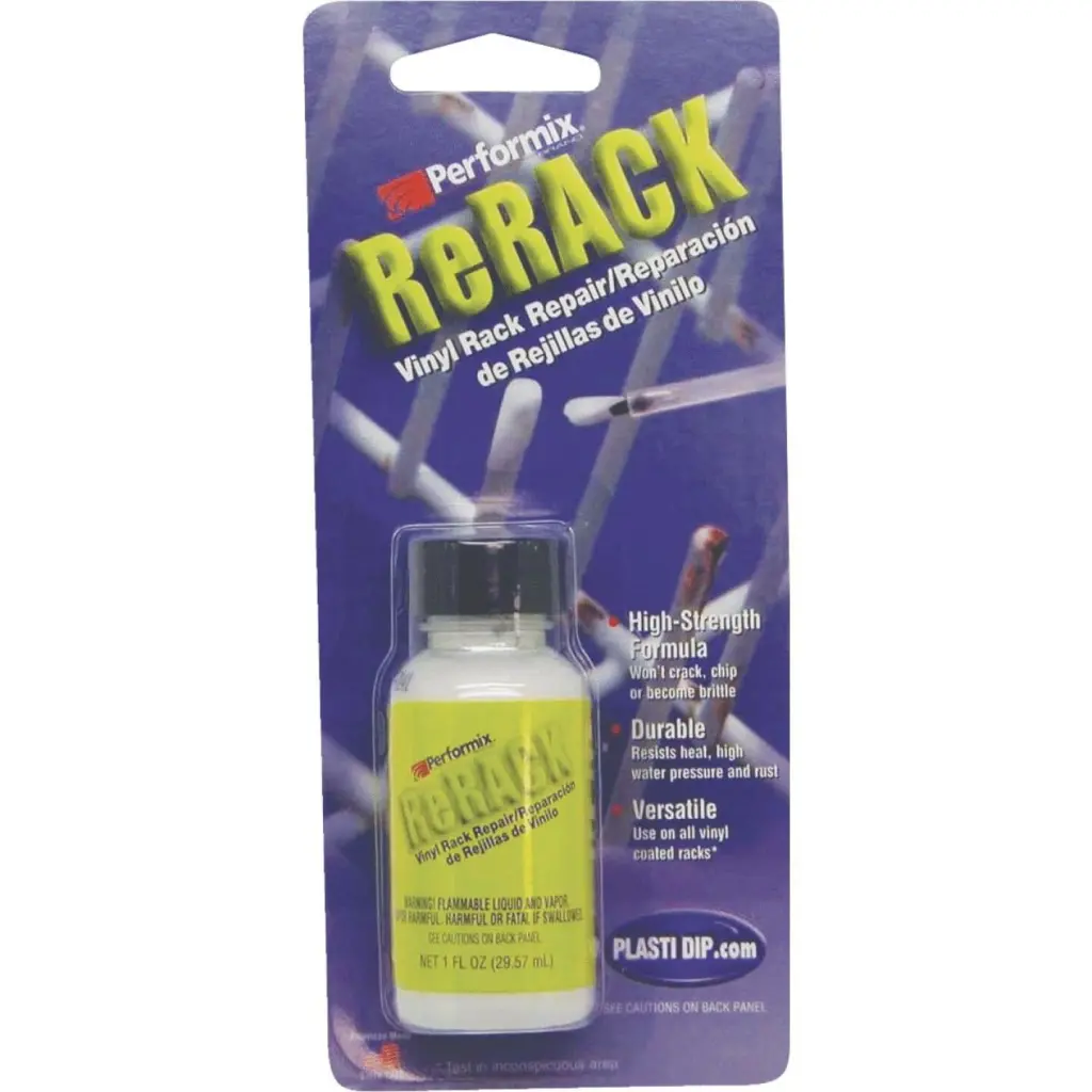 1-Ounce White Vinyl Coating Dishwasher Rack Repair Performix Rerack