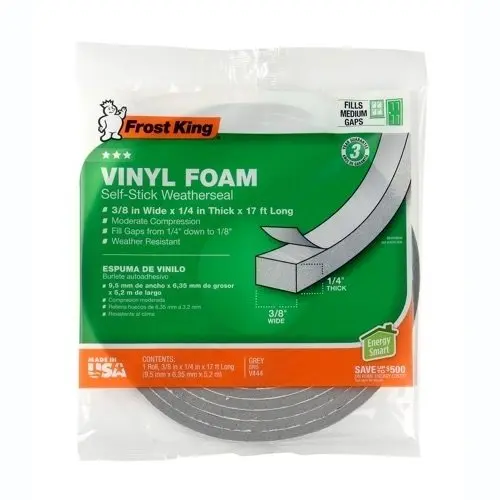 Frost King Vinyl Foam Weatherseal Doors and Windows Insulation