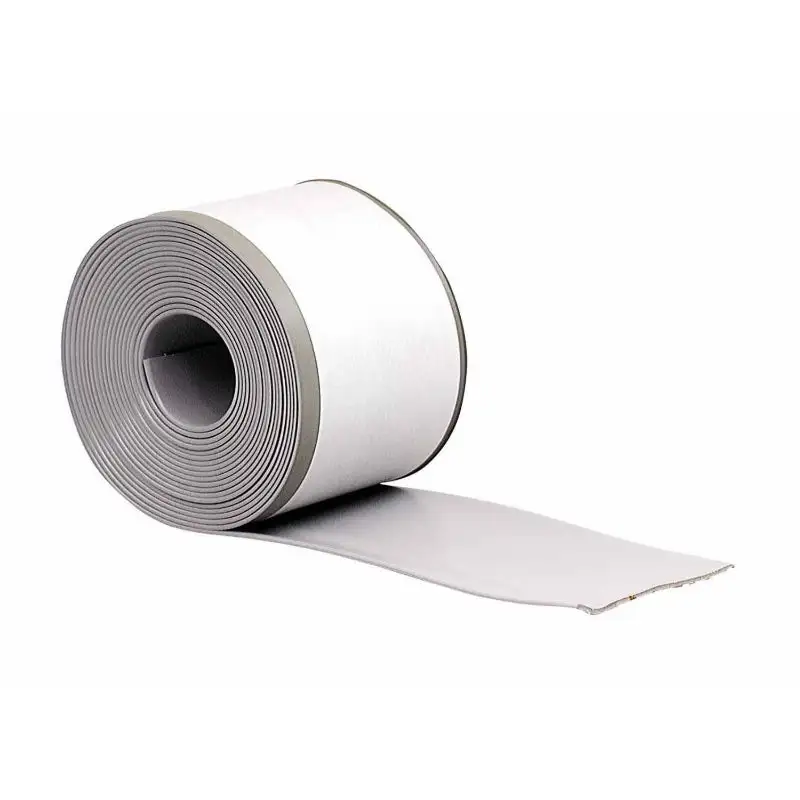 M-D Building 93245 Adhesive Back Vinyl Cove Wall Base Roll 4x20' Silver Gray