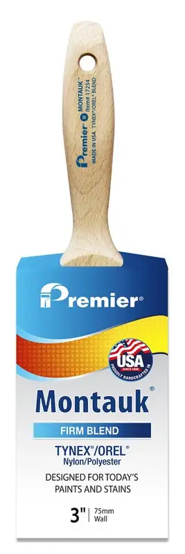 Montauk 3 Inch W Firm Chiseled Wall Brush Pack 6 Painting and Cleaning Premier