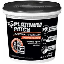Platinum Patch Exterior Filler 32-oz High Performance Wall Repair Compound Dap