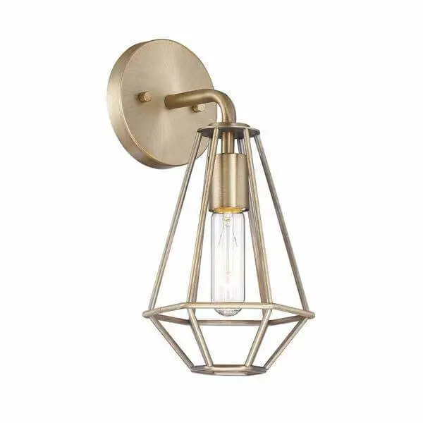 Energy Star Certified Cordella Lighting 1 Light Old Satin Warm alloy Wall Sconce Damaged Box