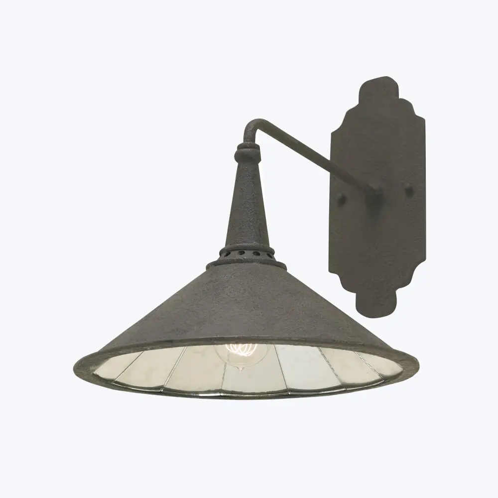 Energy Star Certified Manuscript Charcoal Wall Sconce