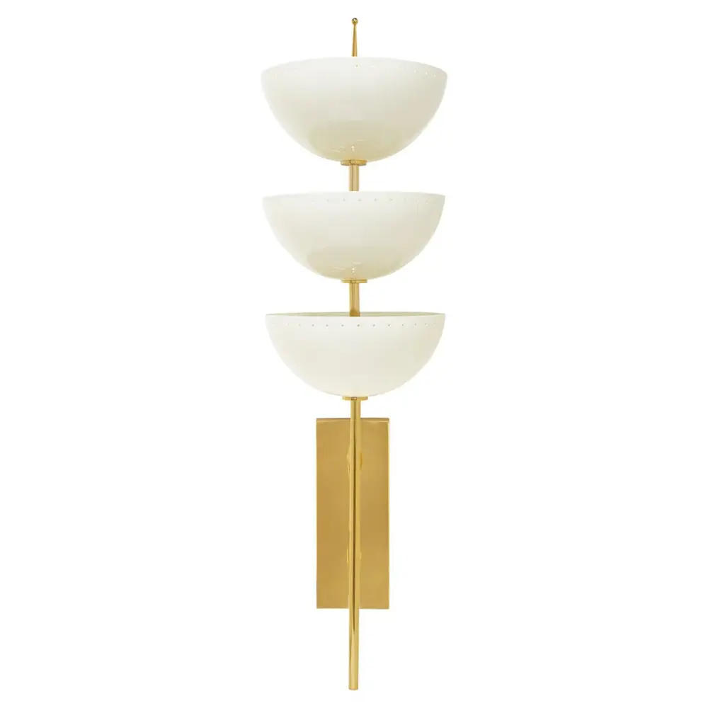 Lisbon Wall Sconce - Warm alloy & Ivory
