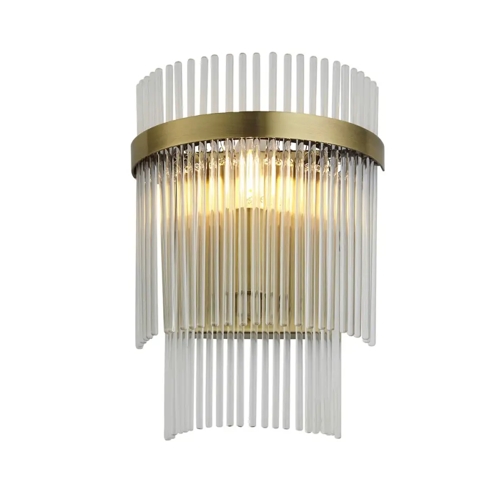 Marietta Glass Wall Portable - Antique Brass | Outlet
