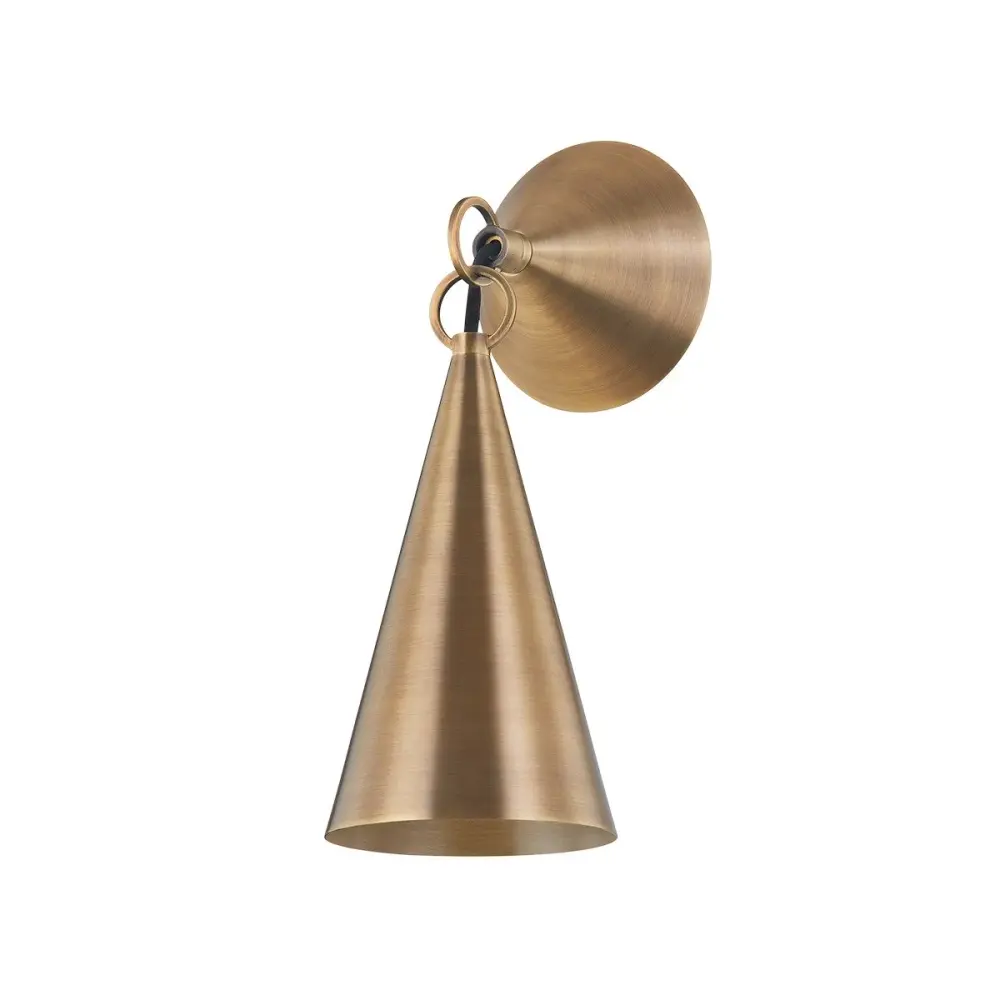 Midvale 1 Airy Wall Sconce - Patina Brass