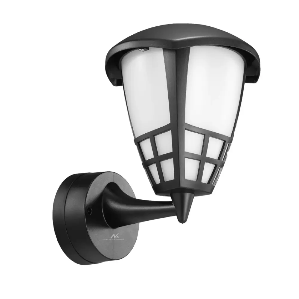Wall lamp 1xE27 Maclean, max load 60W, IP65, jet-black color, MCE519 B + LED filament bulb E27, 6W 230V Maclean Energy MCE...