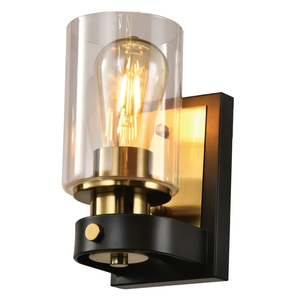 Zaza Designs 1 - Light Dimmable Wrought Iron Wall Sconce adjust 2) #MX21025