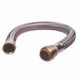 U3088FLEX18LF RWC SharkBite Stainless Reinforced Braided Flexible Water Heater Connector, 3/4" FIP x 3/4" SharkBite