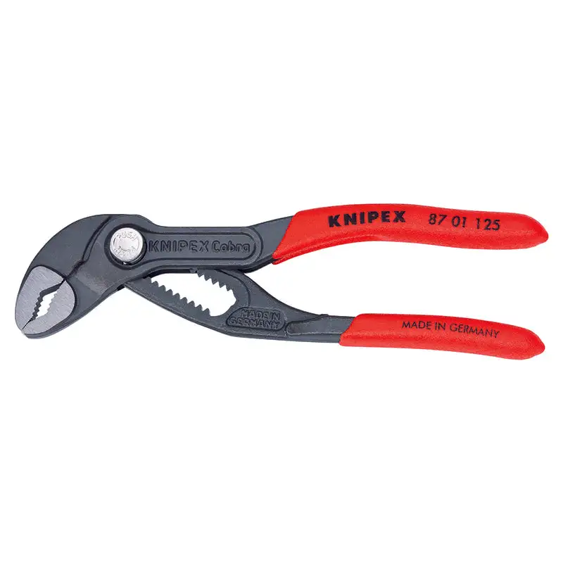 Knipex Cobra 5 Inch Chrome Vanadium Steel Mini Water Pump Pliers Red