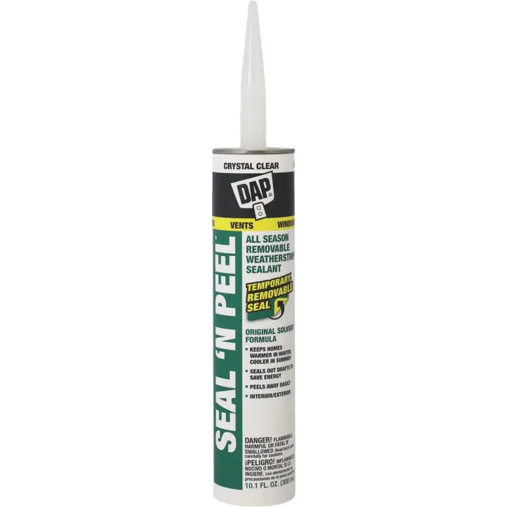 DAP SEAL 'N PEEL 10.1 oz Removable Weather Stripping Sealant Temporary Sealing