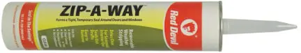 10.1OZ Zip--Way Removable Weather Stripping Doors and Windows Red Devil