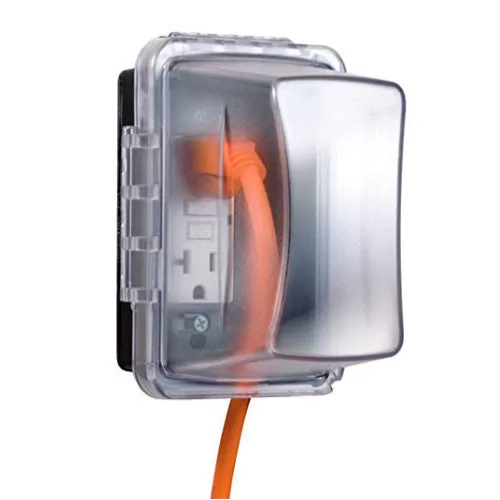 Taymac MM710C Single Gang Weatherproof -Use Outlet Cover 4-3/4 Inch Outdoor Safety