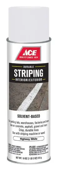 Ace Striper Ivory Solvent-Based Striping Paint Spray 18 oz