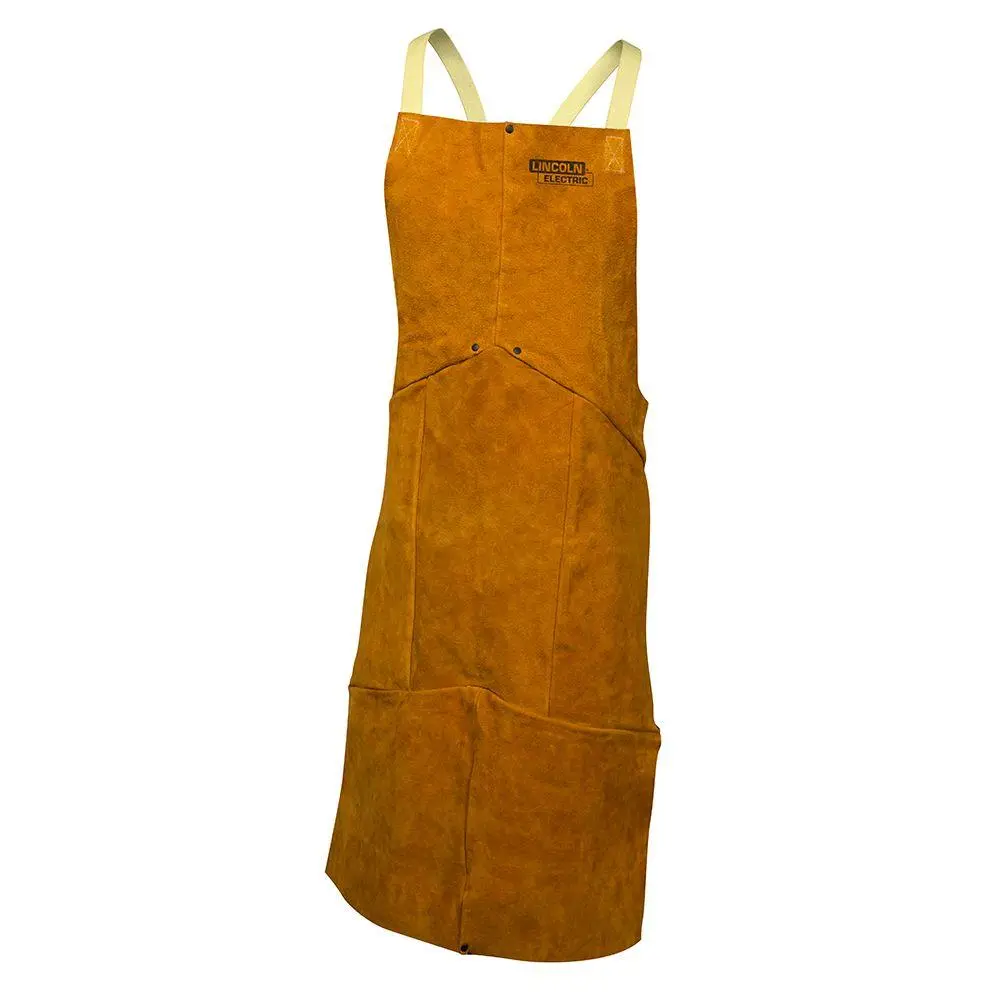 Lincoln Electric KH804 Heavy Duty Split Cowhide Leather Welding Apron One Size Protection