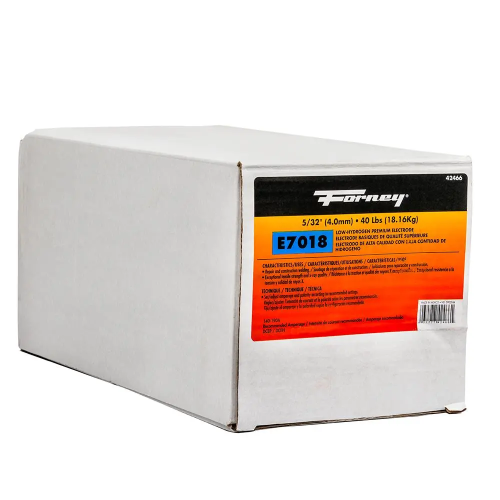 Forney 42466 Mild Steel Low-Hydrogen Welding Electrode 5/32 40 Lb 100-140A