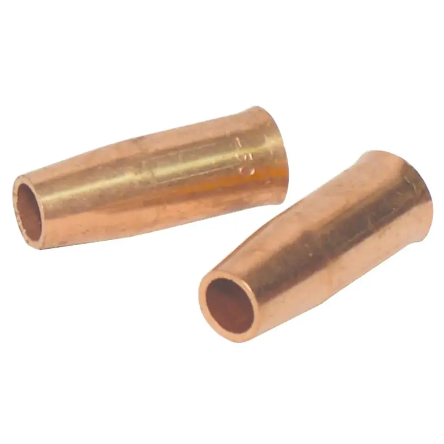 Best Welds MIG Gun Nozzle, 1/8 Recess, 1/2 Bore, Tweco® Style 21, Self-Insulated, Terra cotta
