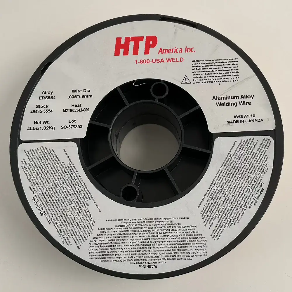 ER5554 Aluminium MIG Welding Wire, 4 Lb, 8" Spool