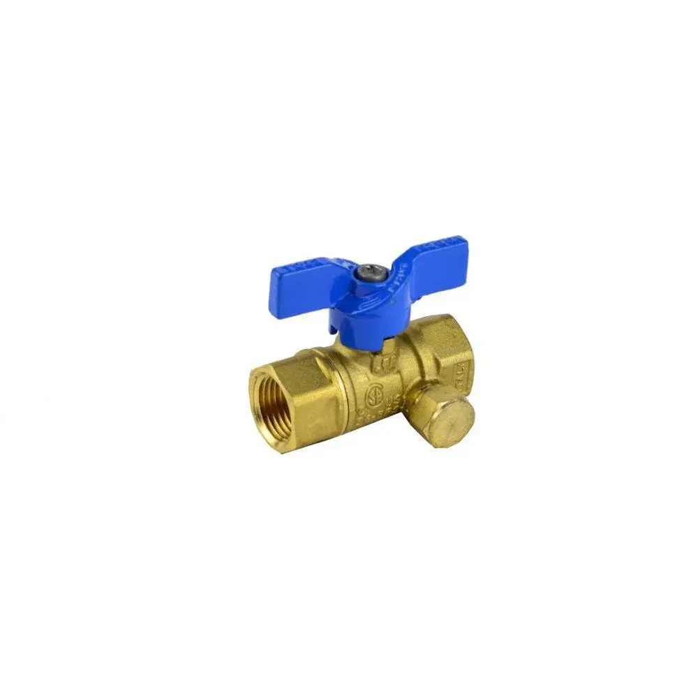 1" FIP JOMAR GAS BALL VALVE 1/8" SIDE-TAP