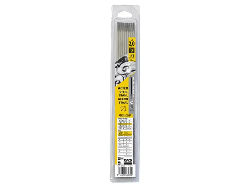 Gys Welding Rutile Electrodes Reinforced 2.0mm (Pack 13)
