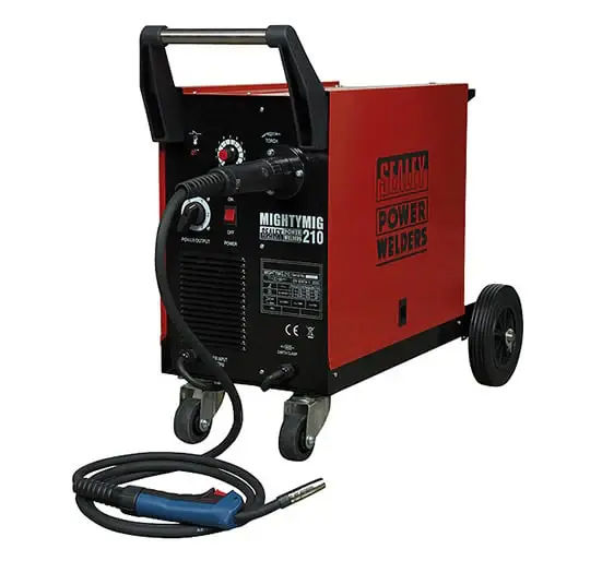 Sealey MIGHTYMIG210 Industrial Gas/No-Gas MIG Welder 210Amp Euro Torch - MIG Welders